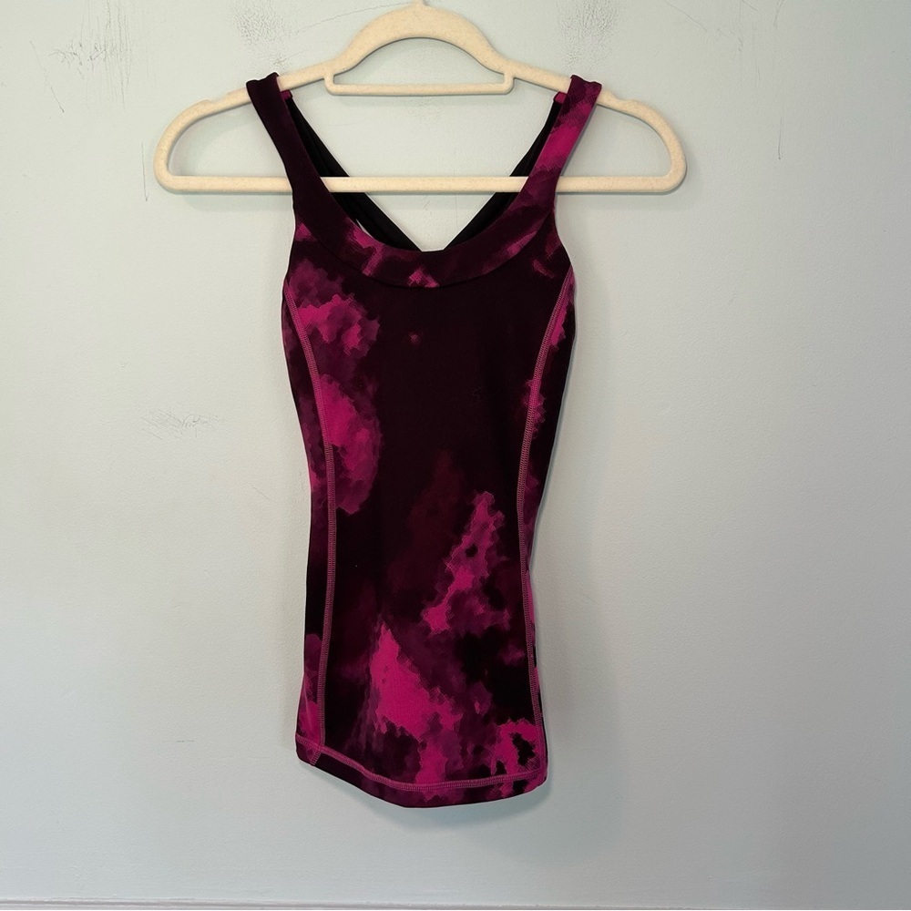 Lululemon Blooming Pixie Raspberry Black & Black … - image 4
